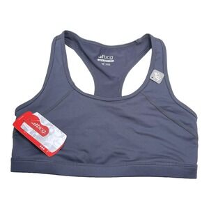 NEW BCG Medium Grey Sports Bra Low‎ Support Racerback Keyhole